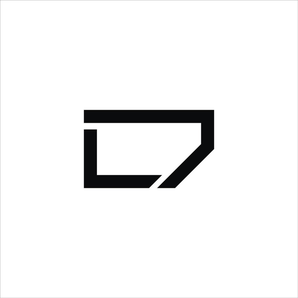 iniziale lettera dl o ld logo design template.dl e ld lettera logo design vettore