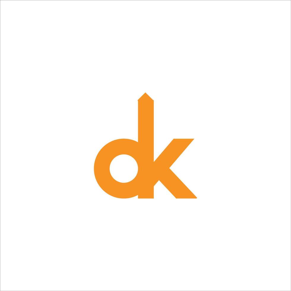 dk e kd lettera logo design.dk,kd iniziale basato alfabeto icona logo design vettore