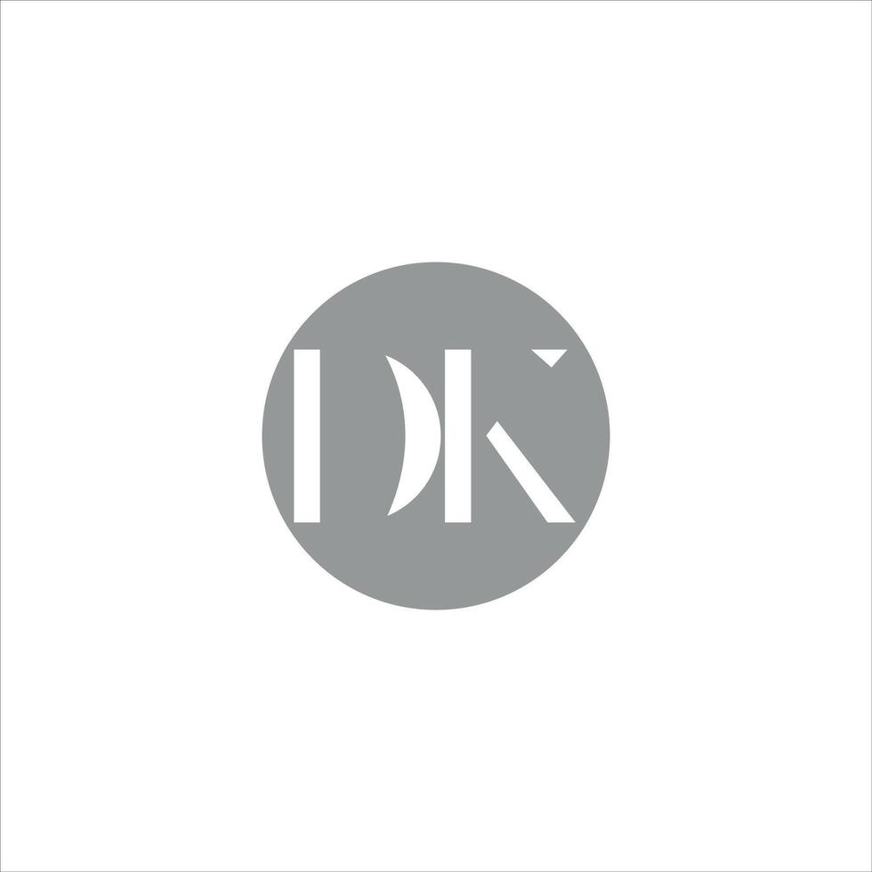 dk e kd lettera logo design.dk,kd iniziale basato alfabeto icona logo design vettore