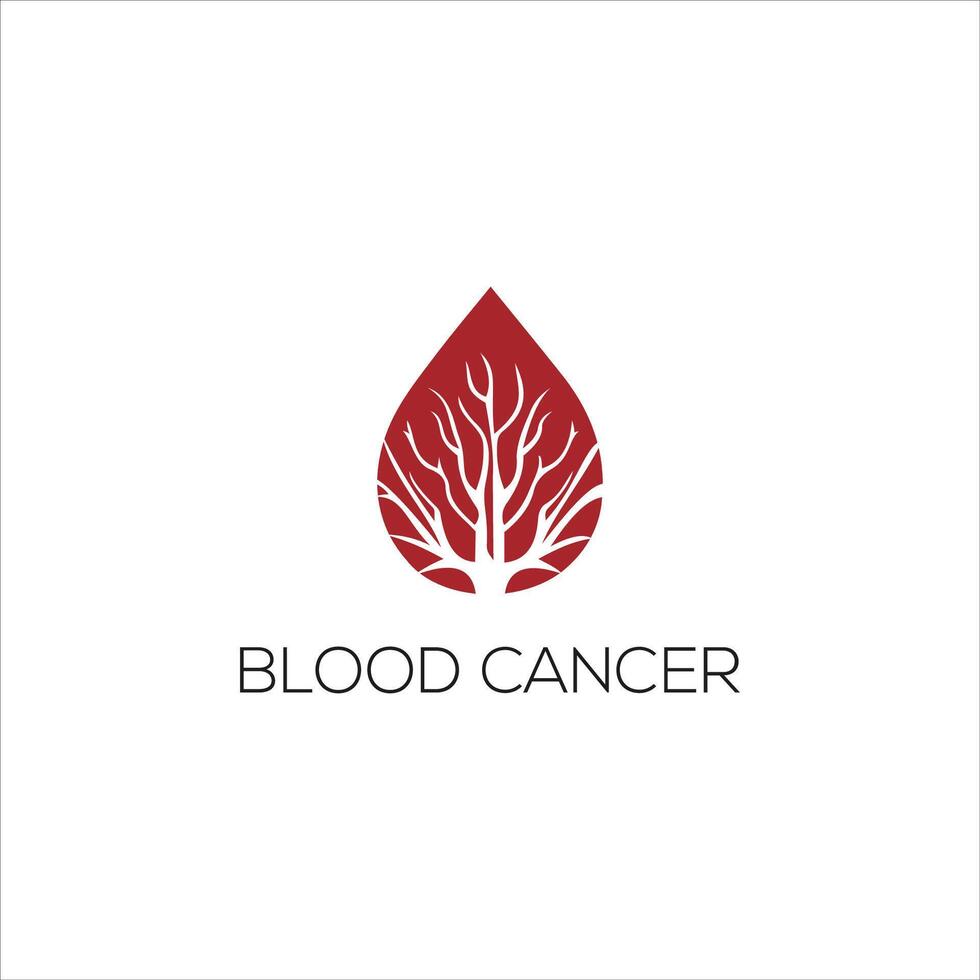 cancro vettore icona design modello. sangue cancro logo design.