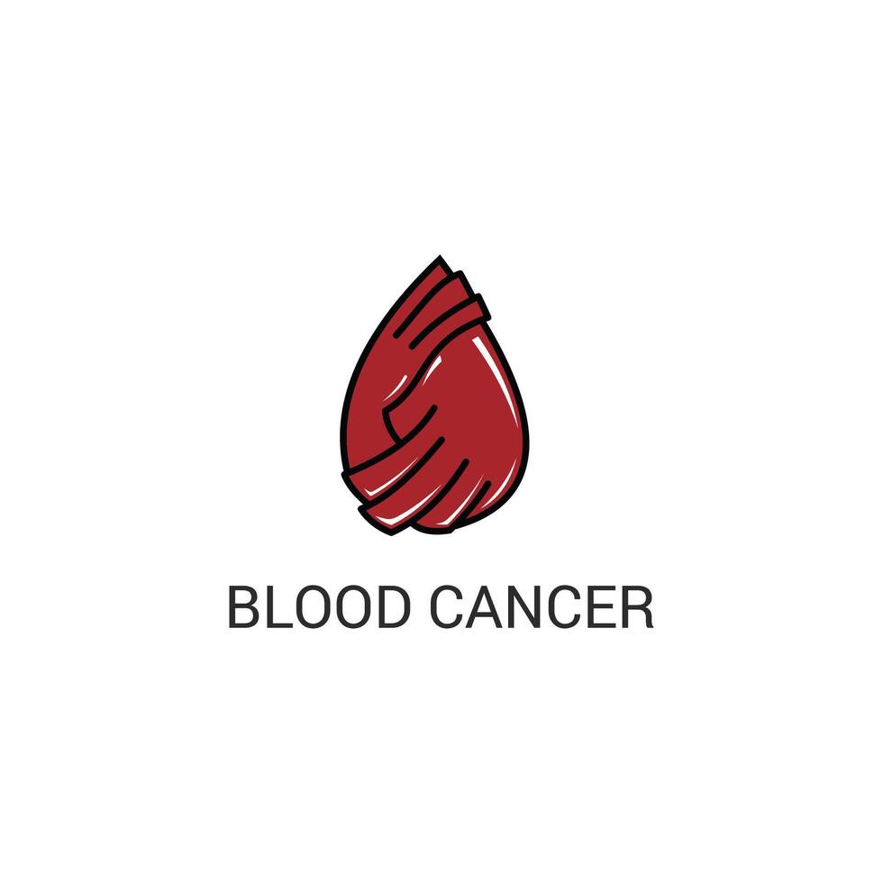 cancro vettore icona design modello. sangue cancro logo design.