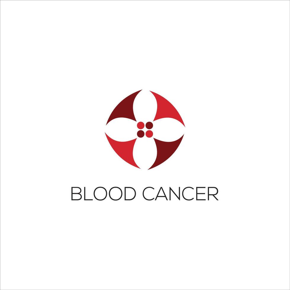 cancro vettore icona design modello. sangue cancro logo design.