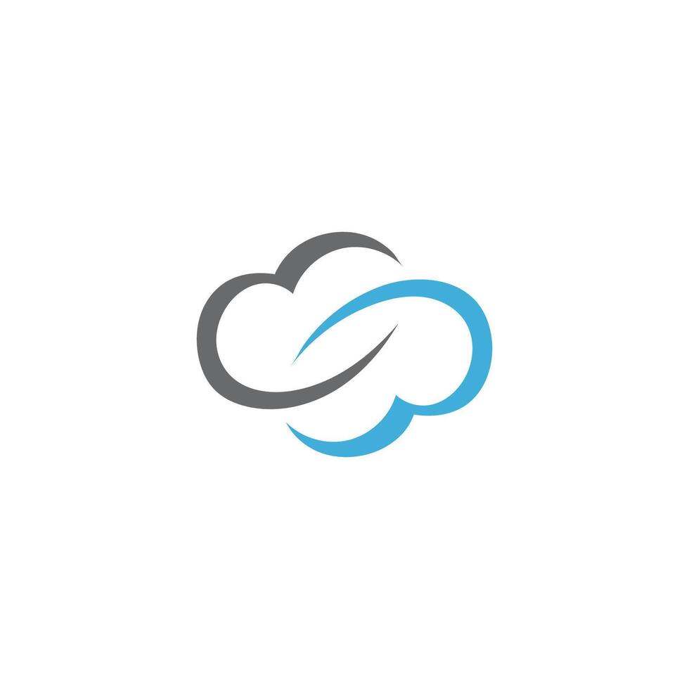 modello di progettazione del logo cloud vettore