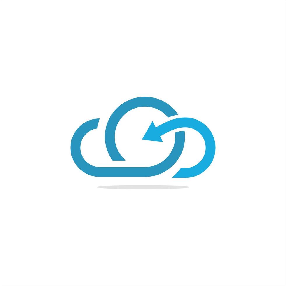 modello di progettazione del logo cloud vettore