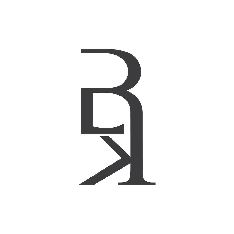 iniziale lettera bk logo o kb logo vettore design modello