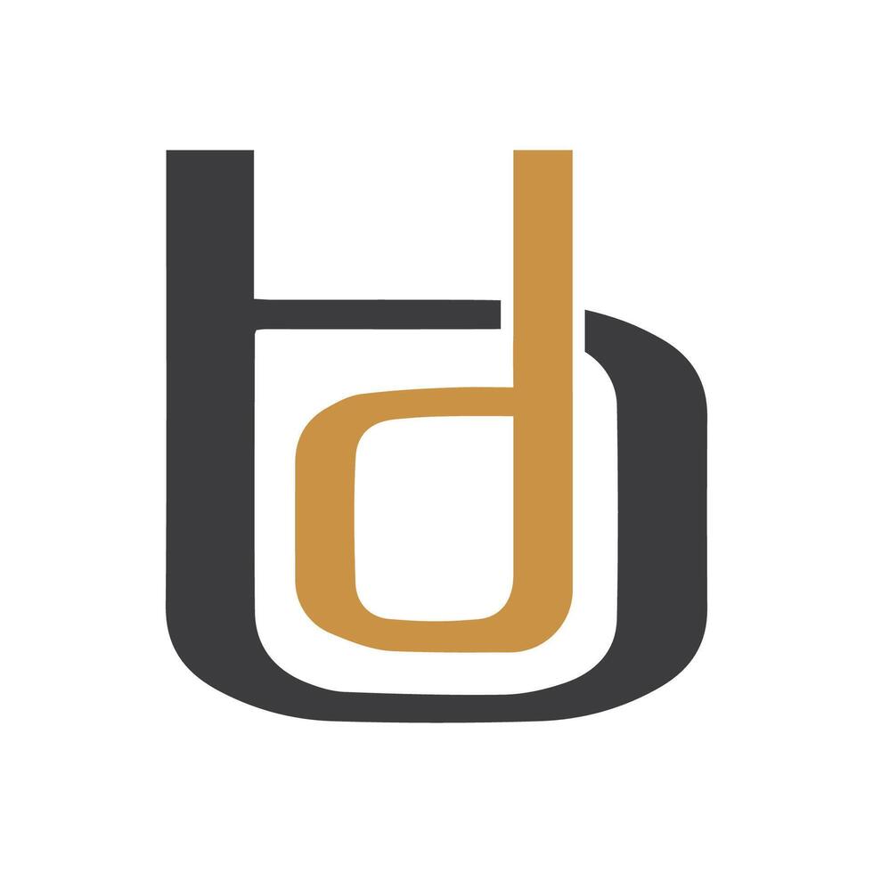 iniziale lettera bd logo o db logo vettore design modello