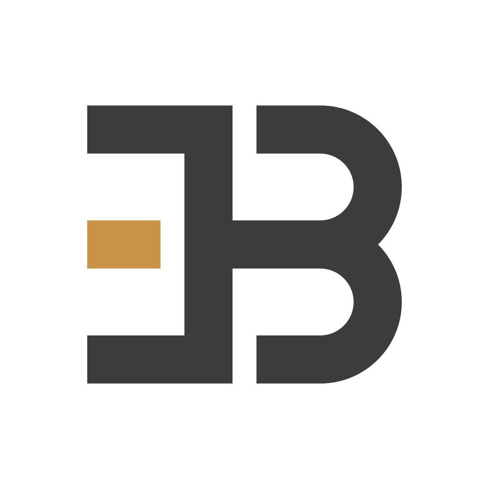 iniziale lettera eb logo o essere logo vettore design modello