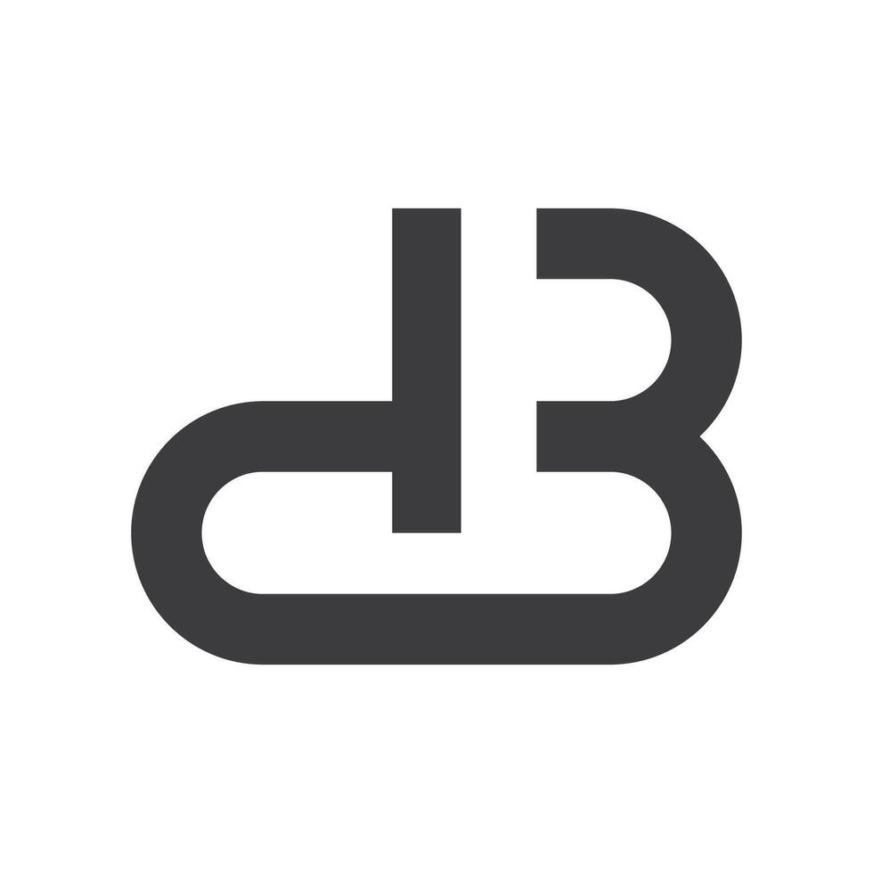 iniziale lettera bd logo o db logo vettore design modello