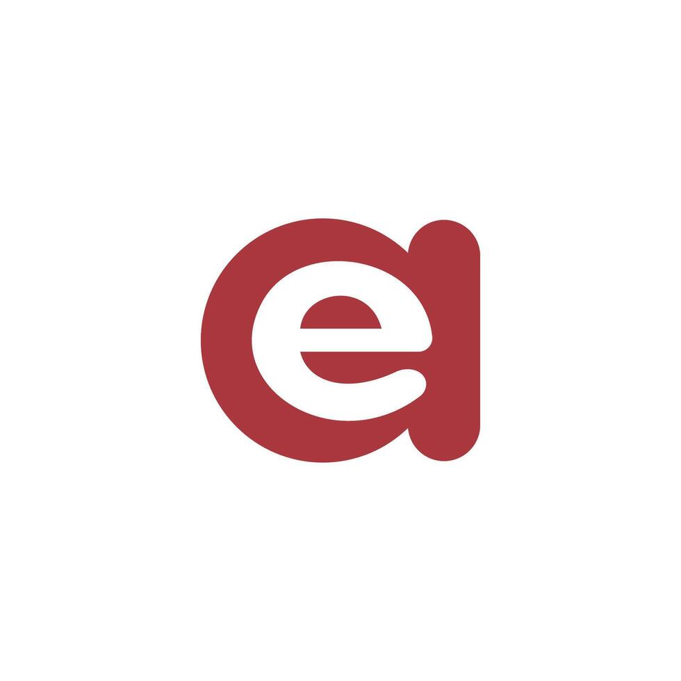 iniziale lettera ae o ea logo design modello vettore