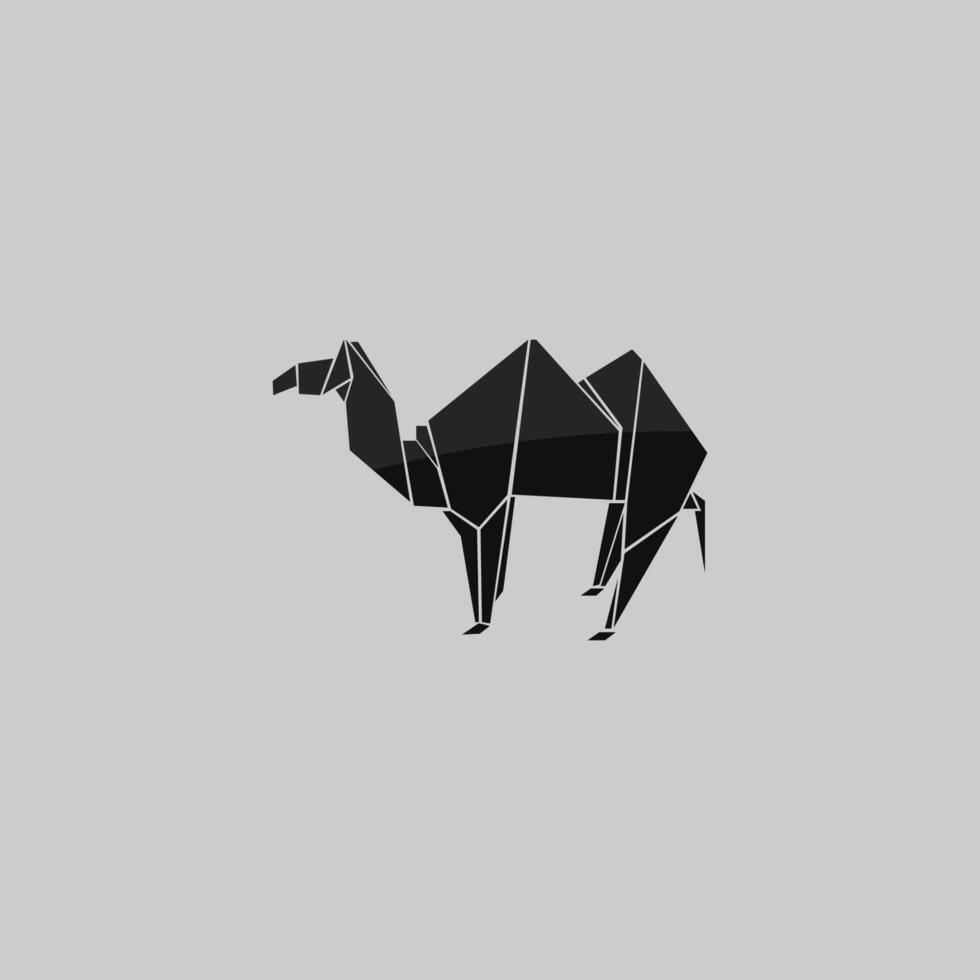 animale cammello logo design modello vettore