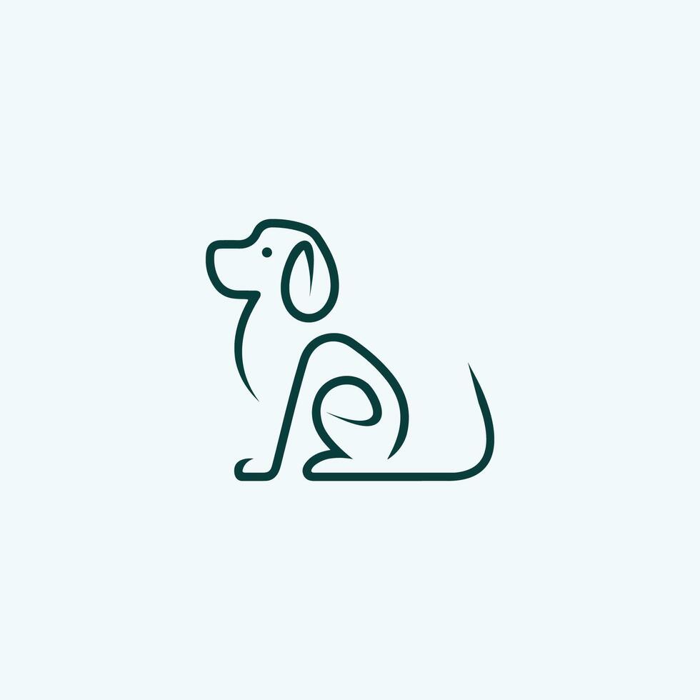 animale cane logo vettore design modelli