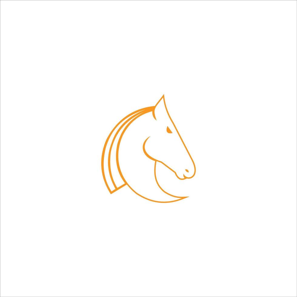 animale cavallo logo vettore design modello