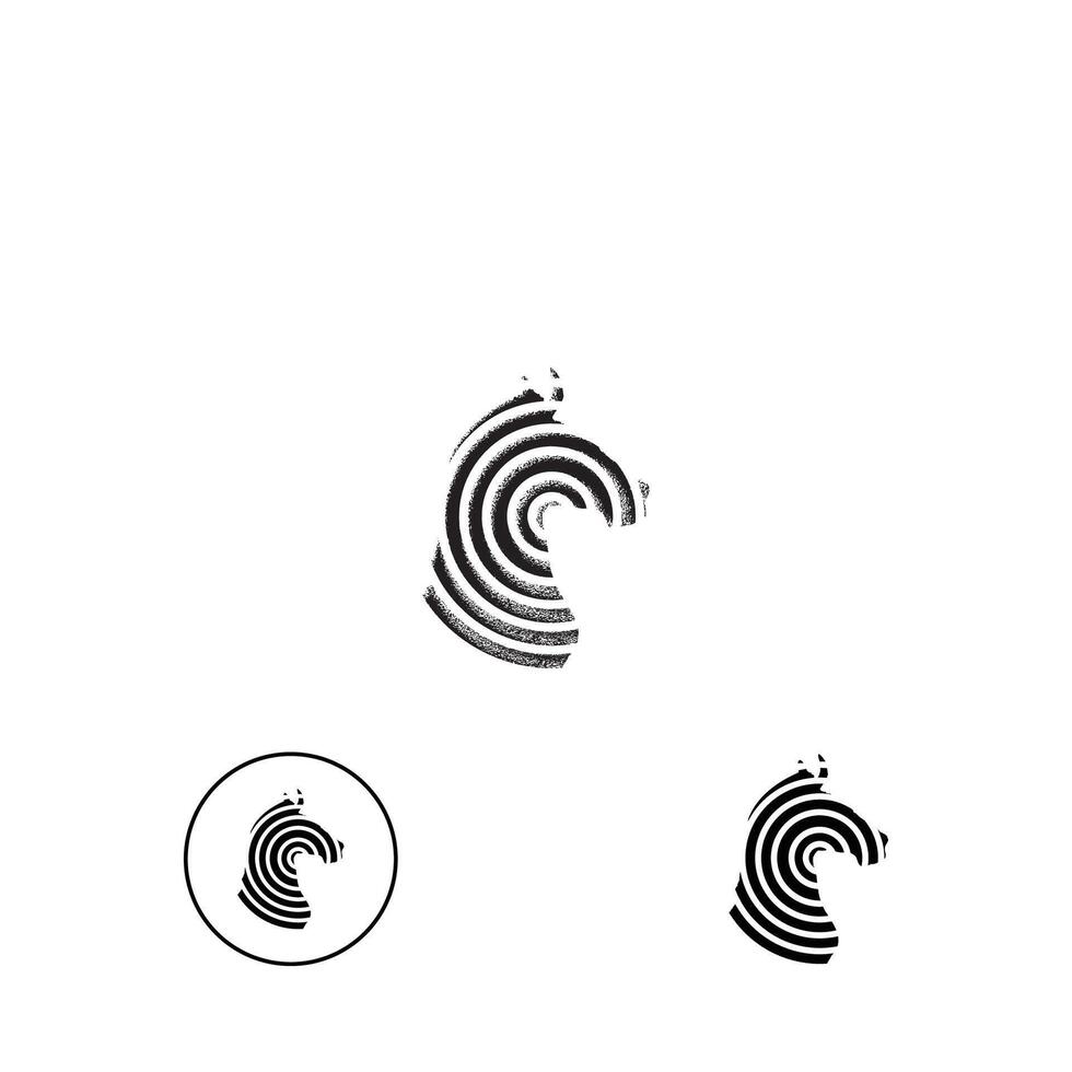 zebra logo design ispirazione. zebra logo su bianca sfondo vettore