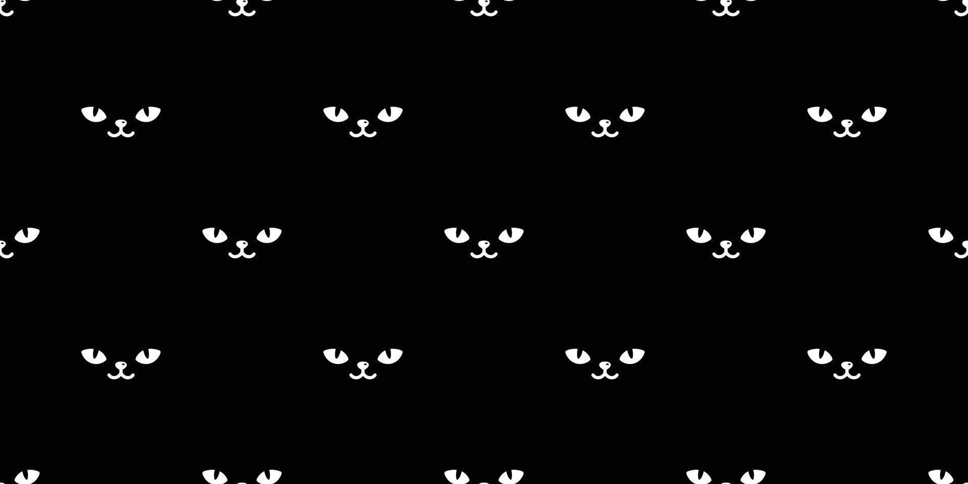 gatto occhio senza soluzione di continuità modello gattino vettore addormentato animale domestico razza sciarpa isolato animale ripetere sfondo piastrella sfondo cartone animato illustrazione scarabocchio nero design