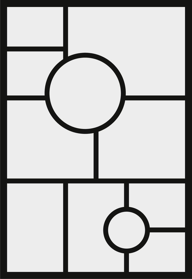 immagini o fotografie telaio collage e digitale foto parete modello vettore