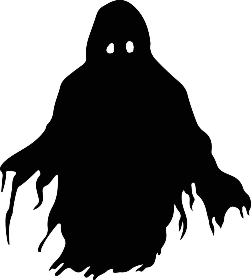 fantasma nero silhouette vettore