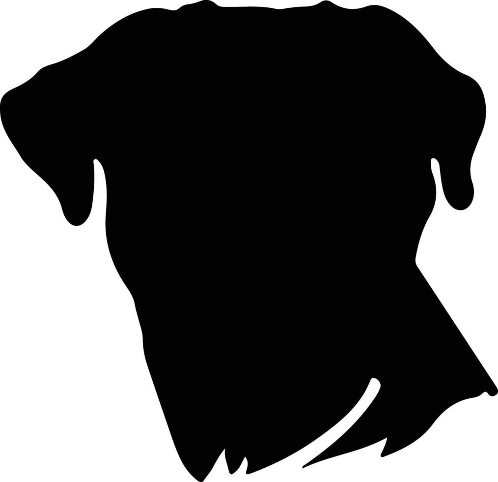 bullmastiff silhouette ritratto vettore