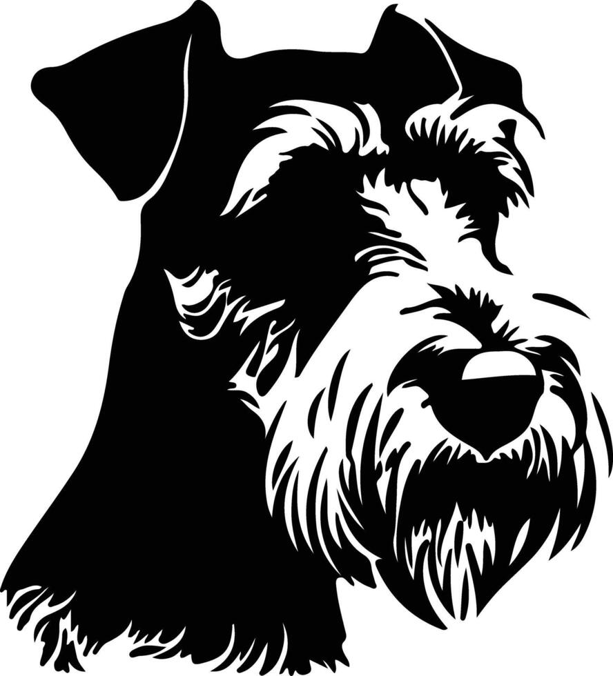 gallese terrier silhouette ritratto vettore