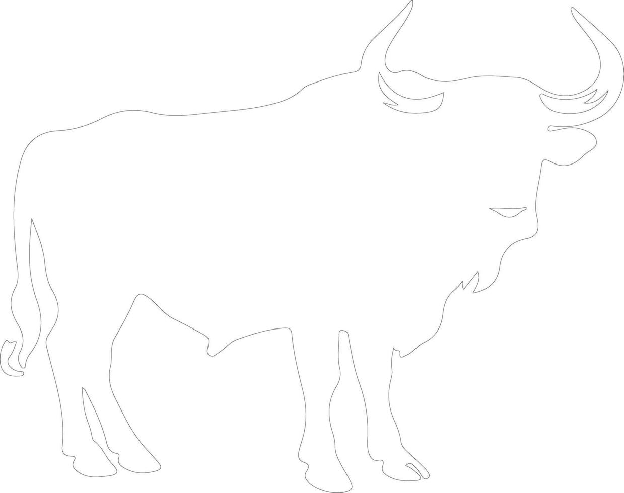 capebuffalo schema silhouette vettore