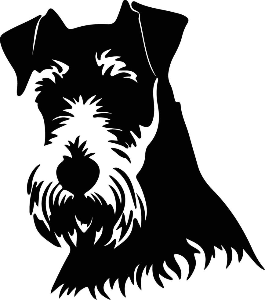 gallese terrier silhouette ritratto vettore