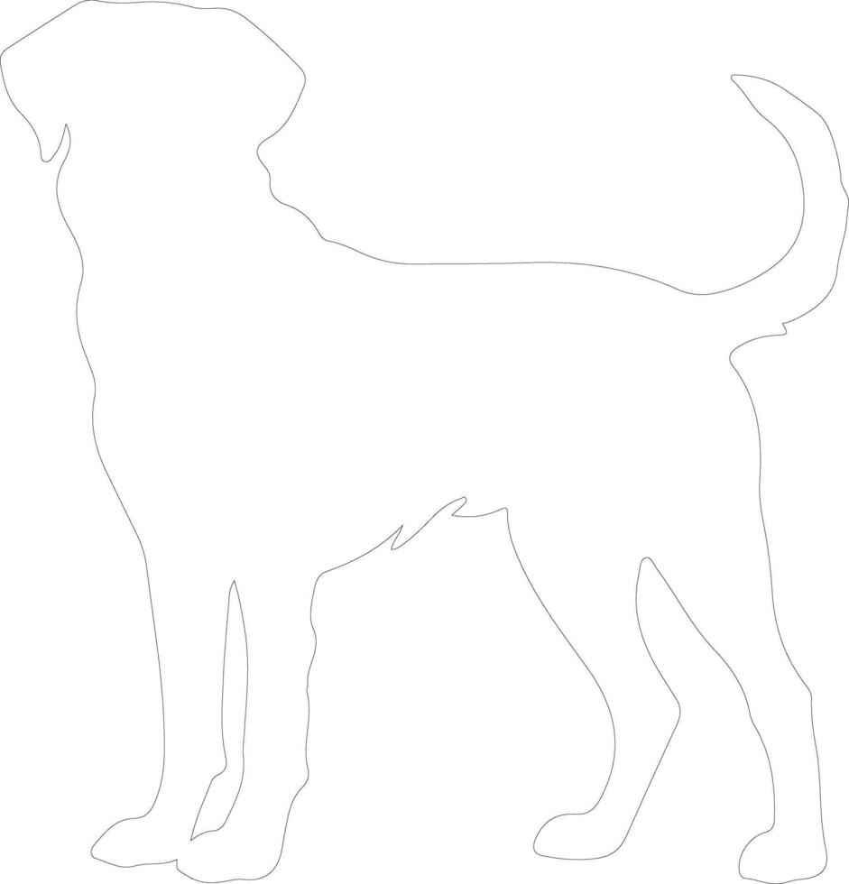 chesapeake baia cane da riporto schema silhouette vettore