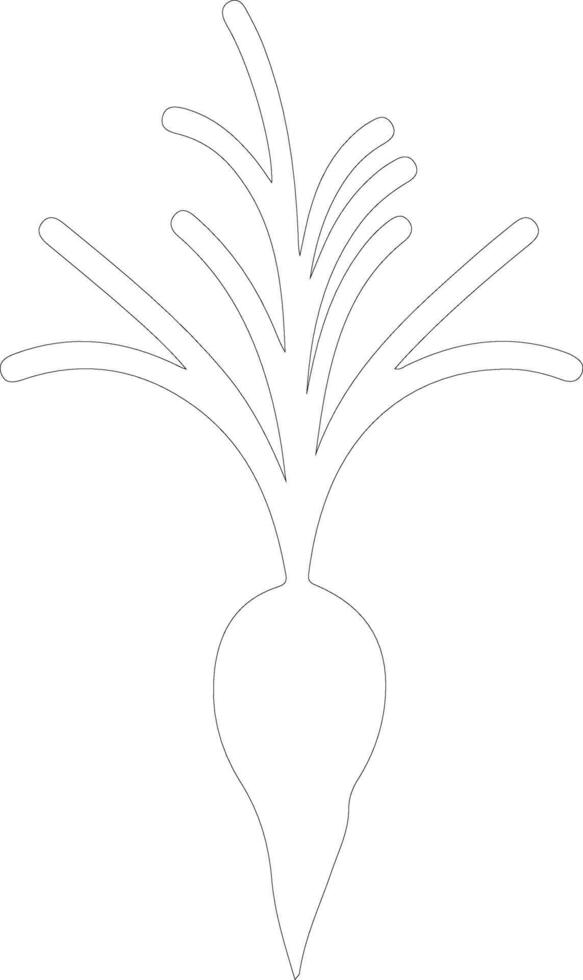carota schema silhouette vettore