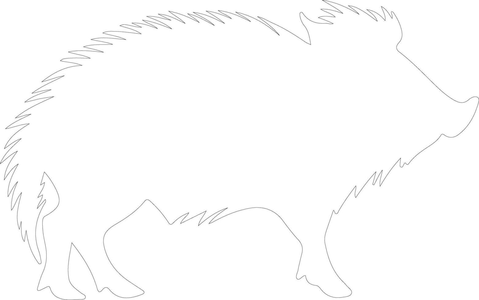 javelina schema silhouette vettore