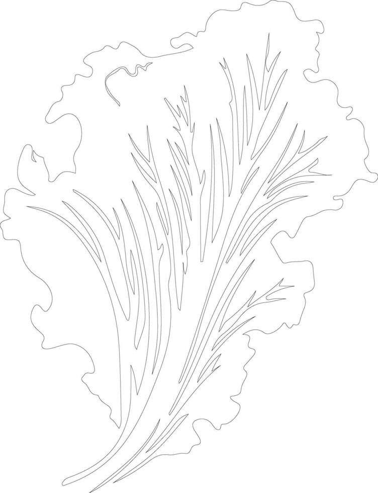 Cinese cavolo schema silhouette vettore