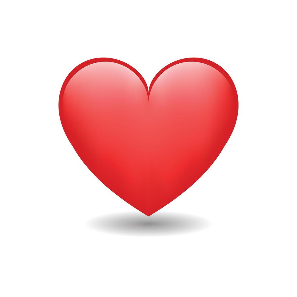 cuore amore emoji icona oggetto simbolo pendenza vettore arte design cartone animato isolato sfondo. rosso cuore emoji vettore simbolo di amore. cuore emoji. cuore etichetta. amore simbolo San Valentino giorno.