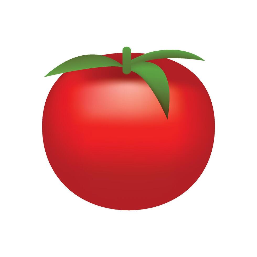 pomodoro emoji vettore design. nutrizione verdura arte illustrazione agricoltura fresco azienda agricola Prodotto. pomodoro isolato su bianca sfondo.