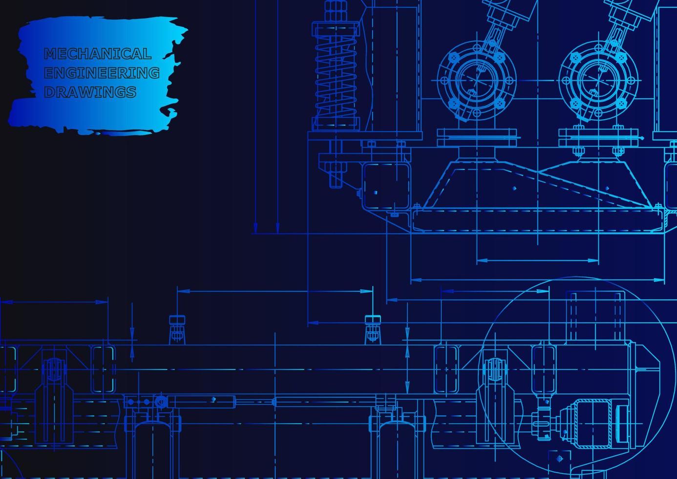 sistemi di progettazione assistita da computer. illustrazioni tecniche, background vettore