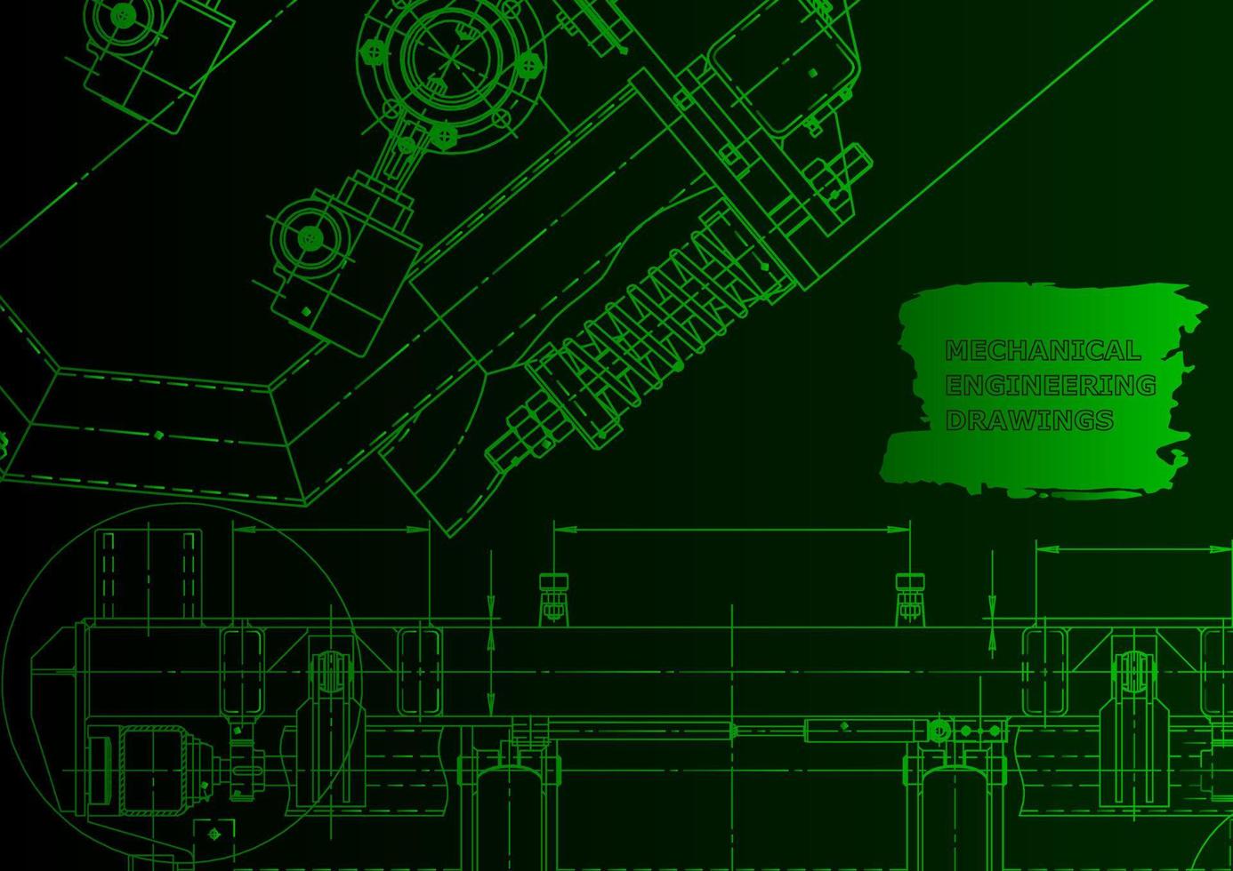 schizzo. illustrazione di ingegneria vettoriale. sistemi di progettazione assistita da computer vettore