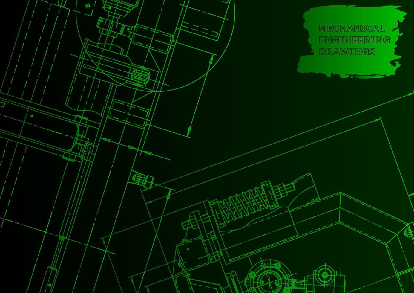 sistemi di progettazione assistita da computer. illustrazioni tecniche, background vettore