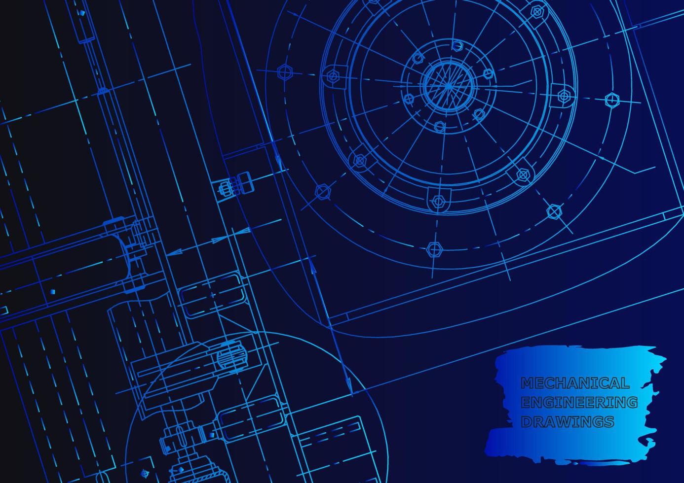 fabbricazione di strumenti meccanici. background tecnico astratto vettore