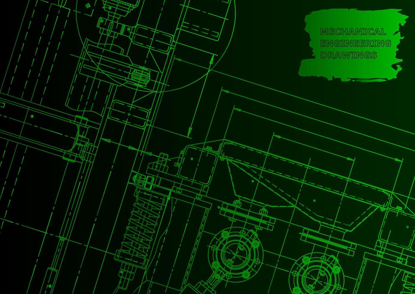 schizzo. illustrazione di ingegneria vettoriale. sistemi di progettazione assistita da computer vettore