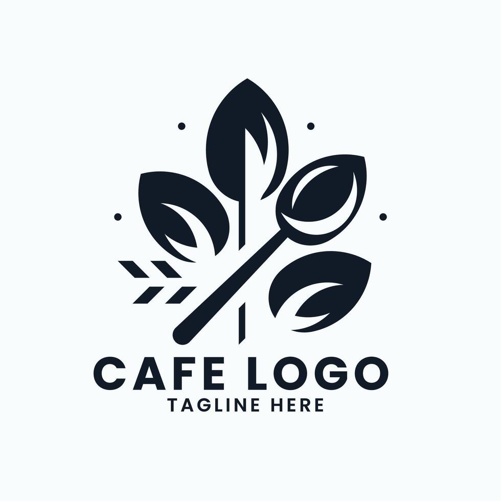 caffè bar ristorante Posizione posto concetto simbolo logo design vettore
