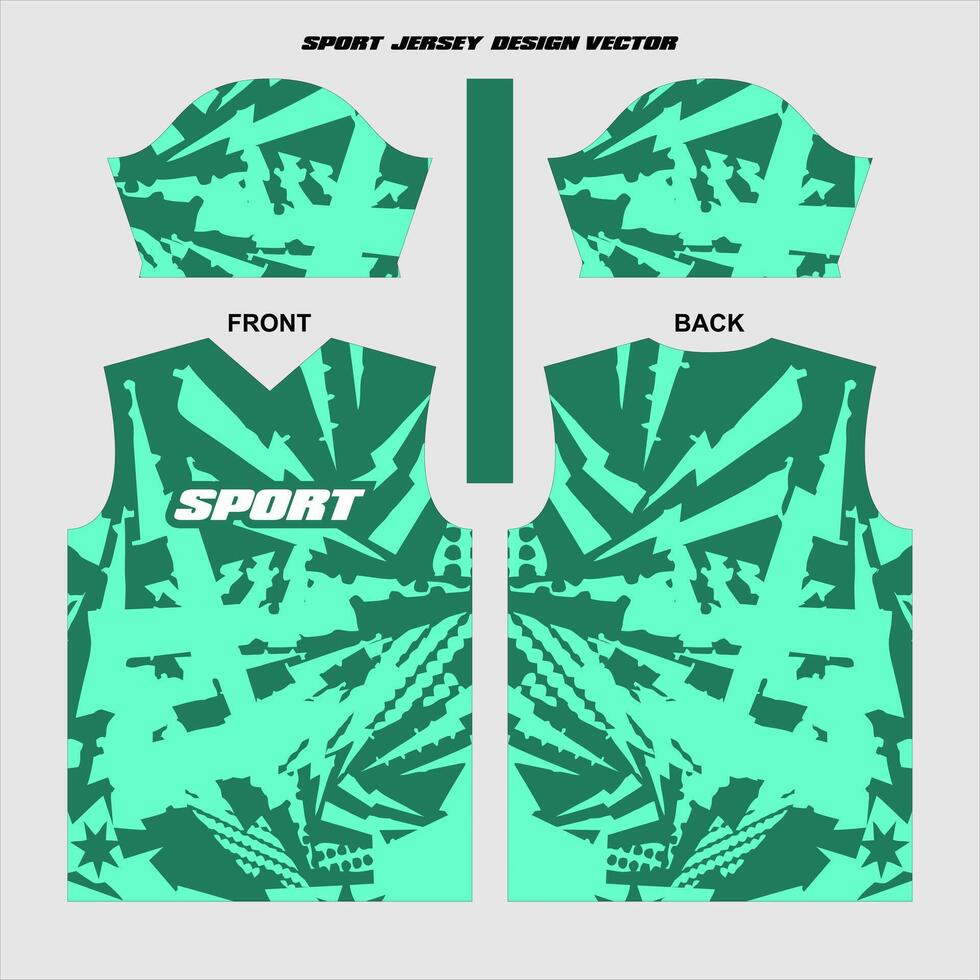 sport maglia design pronto per Stampa vettore