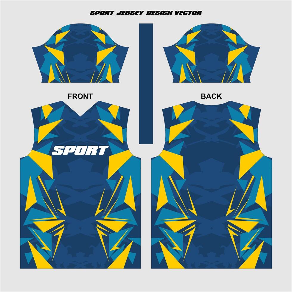 sport maglia design pronto per Stampa vettore