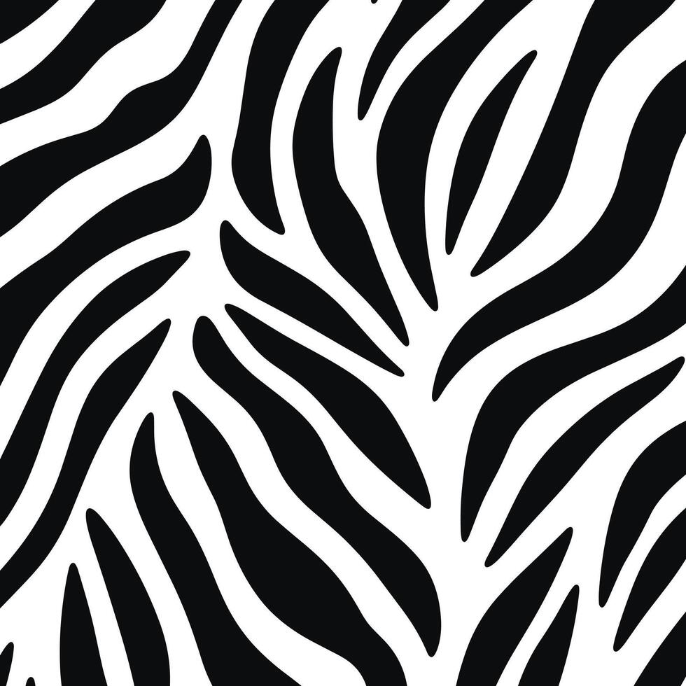 di moda zebra pelle modello sfondo vettore. nero e bianca linea onda astratto sfondo. vettore