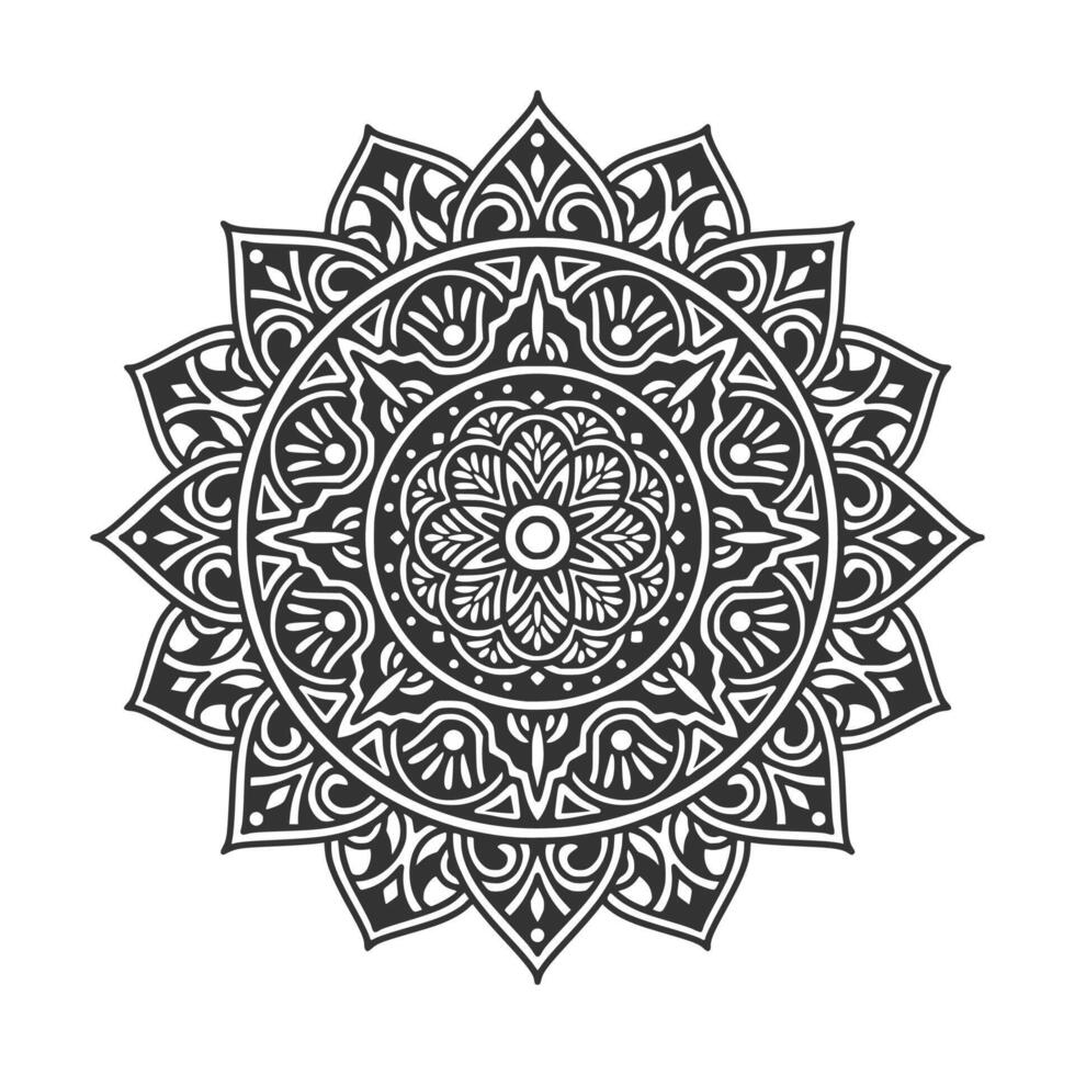 elementi di decorazione d'arte mandala modello circolare vettore