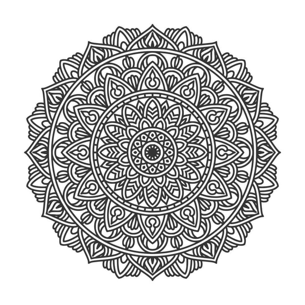 elementi di decorazione d'arte mandala modello circolare vettore