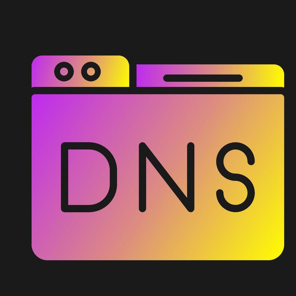 dominio dns gestione vettore icona