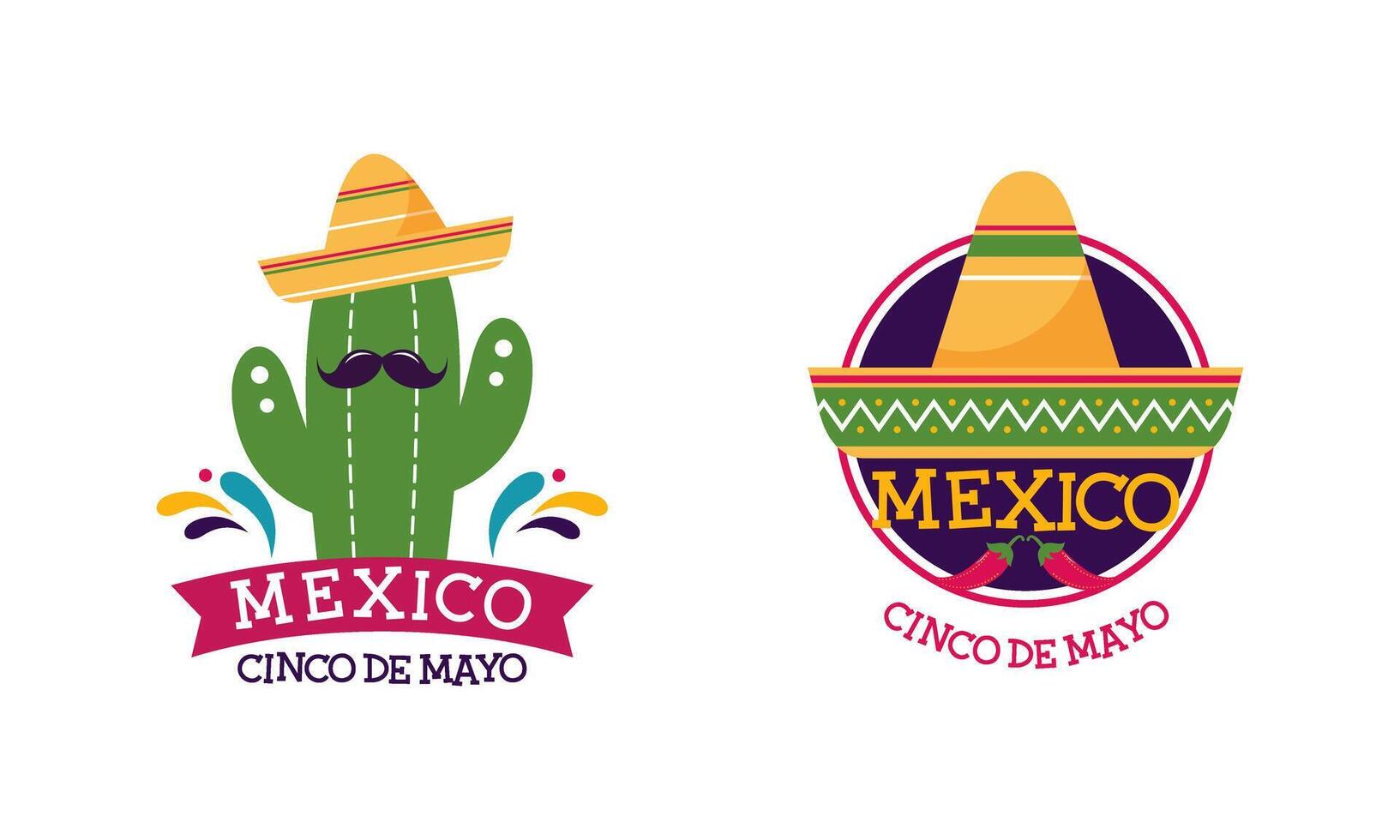 cinco de mayo celebrazione nel Messico. messicano elemento collezione vettore