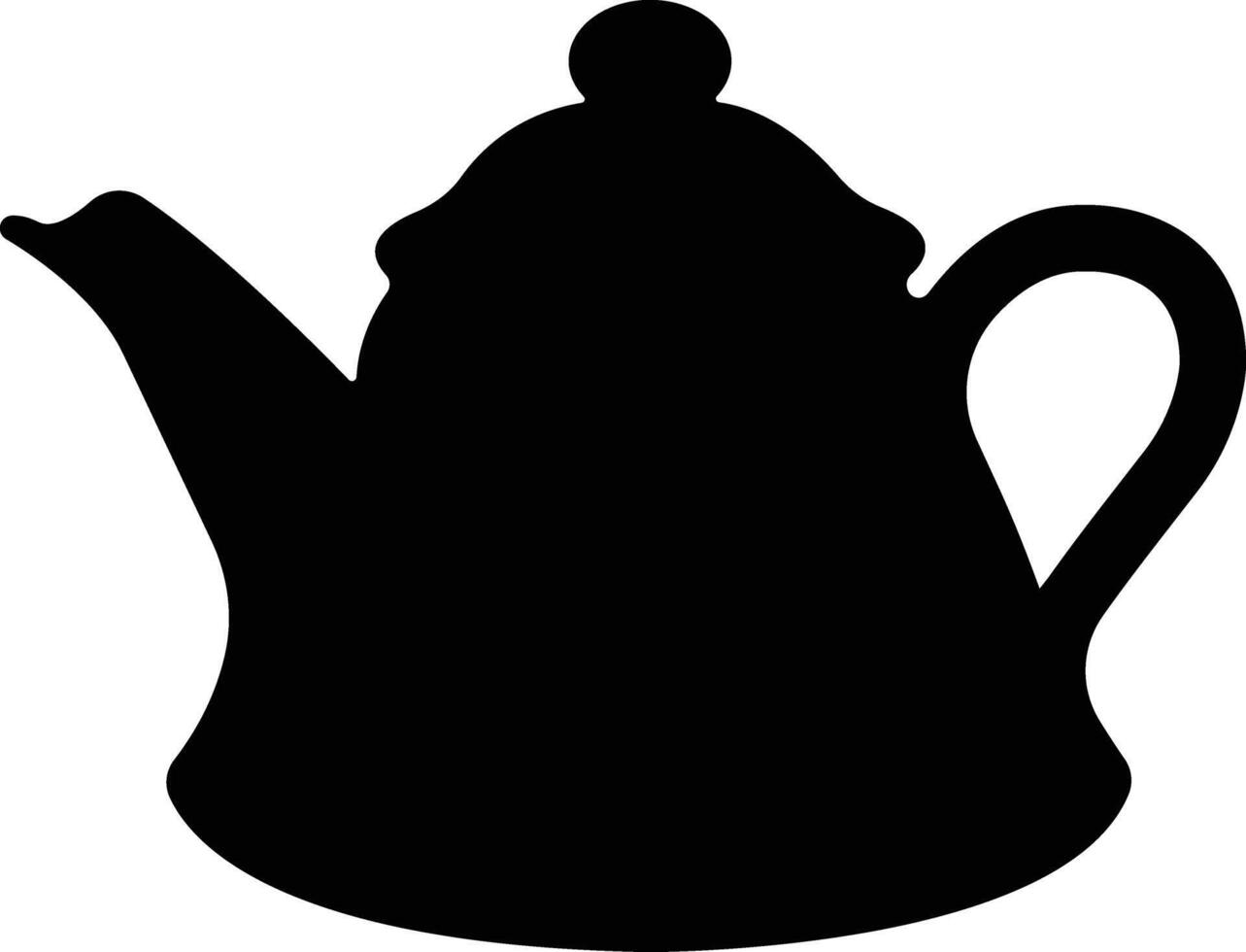 tè pentola icona nel piatto stile. isolato su tè bollitore o teiera cartello e simbolo. teiere, potabile caffè pentola. astratto design logotipo arte vettore per applicazioni sito web