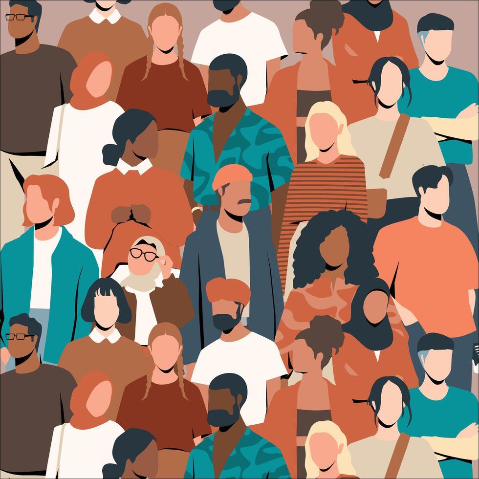 persone gruppo diversità arte illustrazione vettore