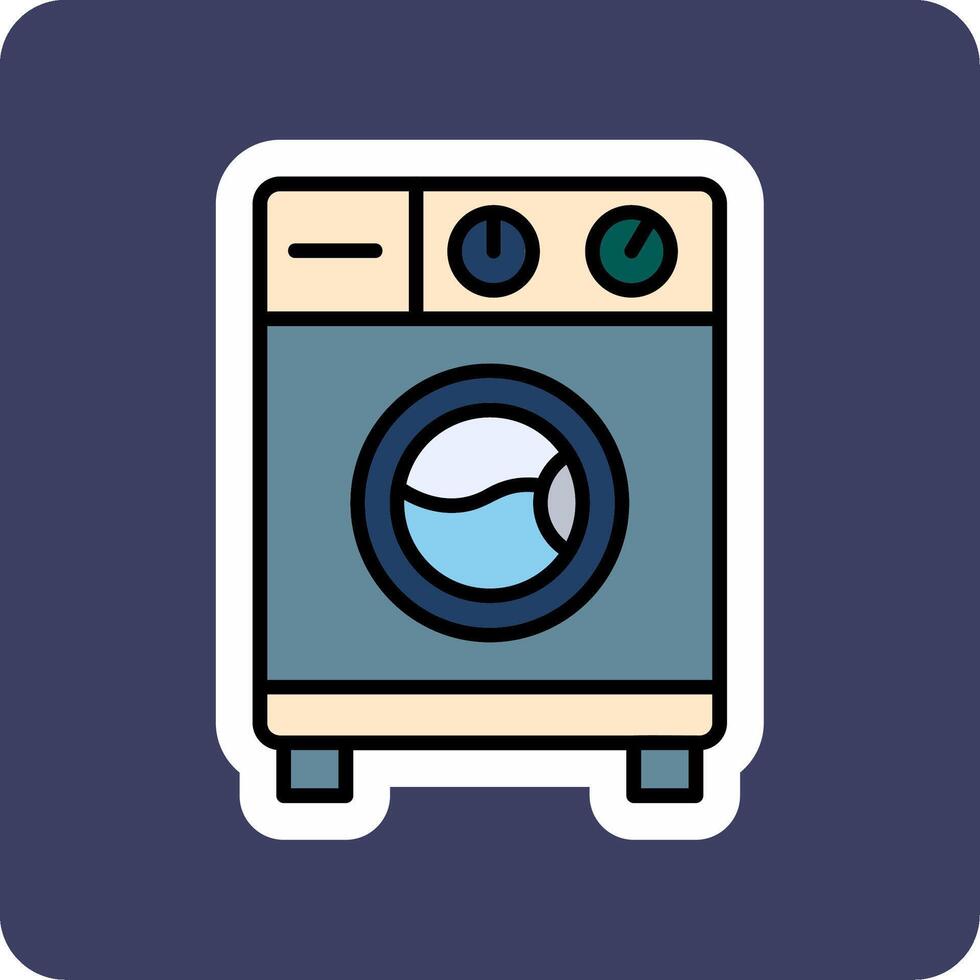 lavaggio mechine vettore icona