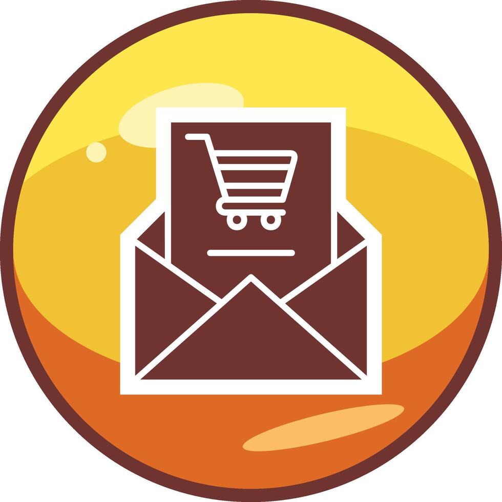 shopping e-mail vettore icona