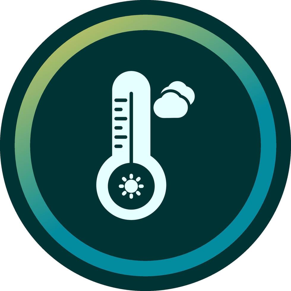 temperatura caldo vettore icona