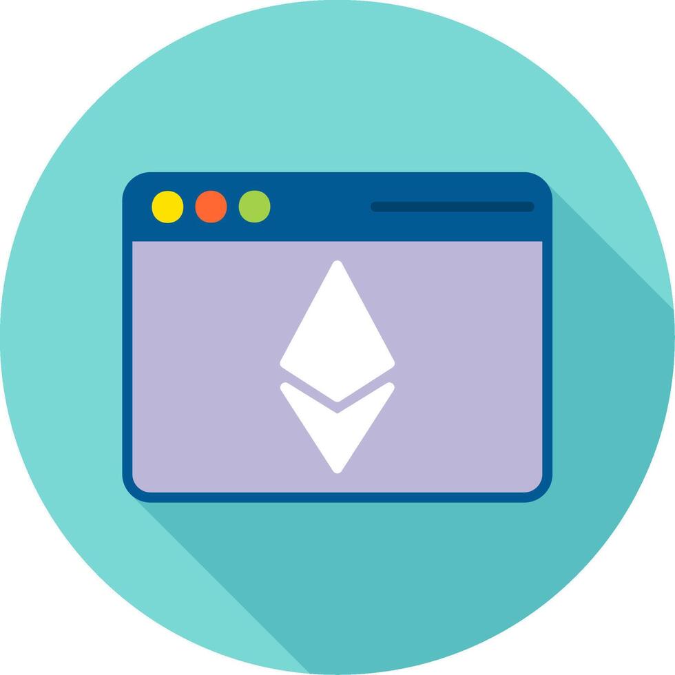 Ethereum del browser vettore icona