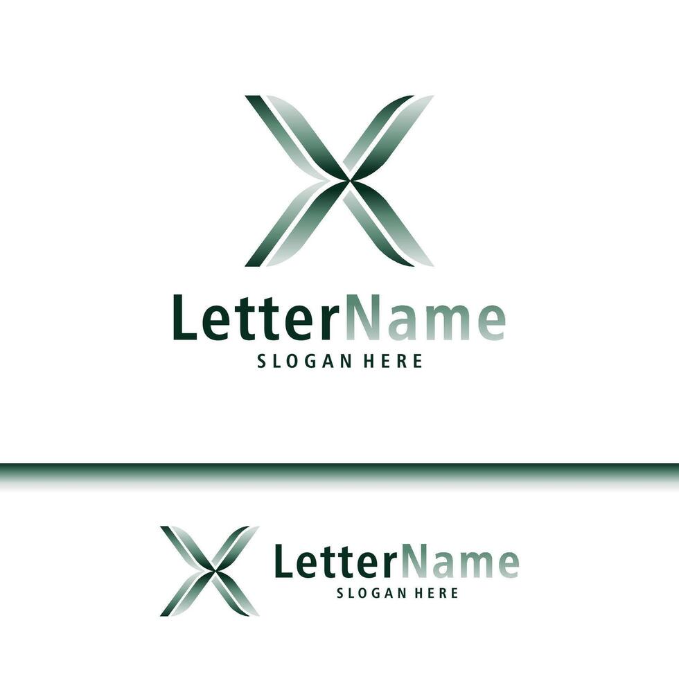 moderno lettera X logo design vettore. creativo X logo concetti modello vettore